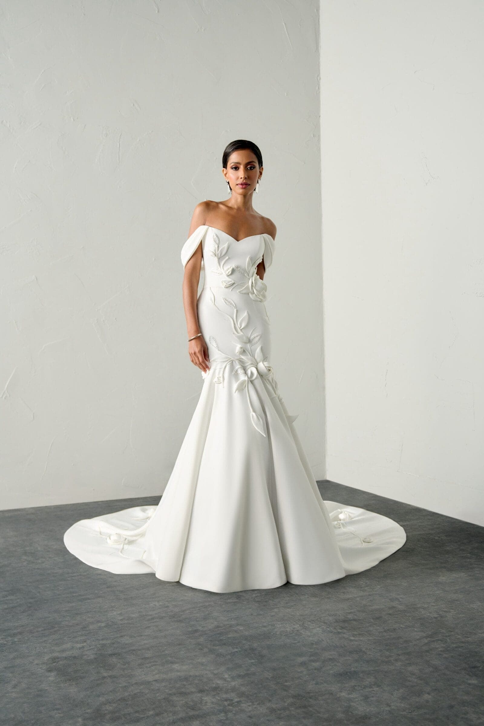 Abito da sposa Tilerina Justin Alexander Signature, vista frontale — atelier Scuderi Spose Trapani