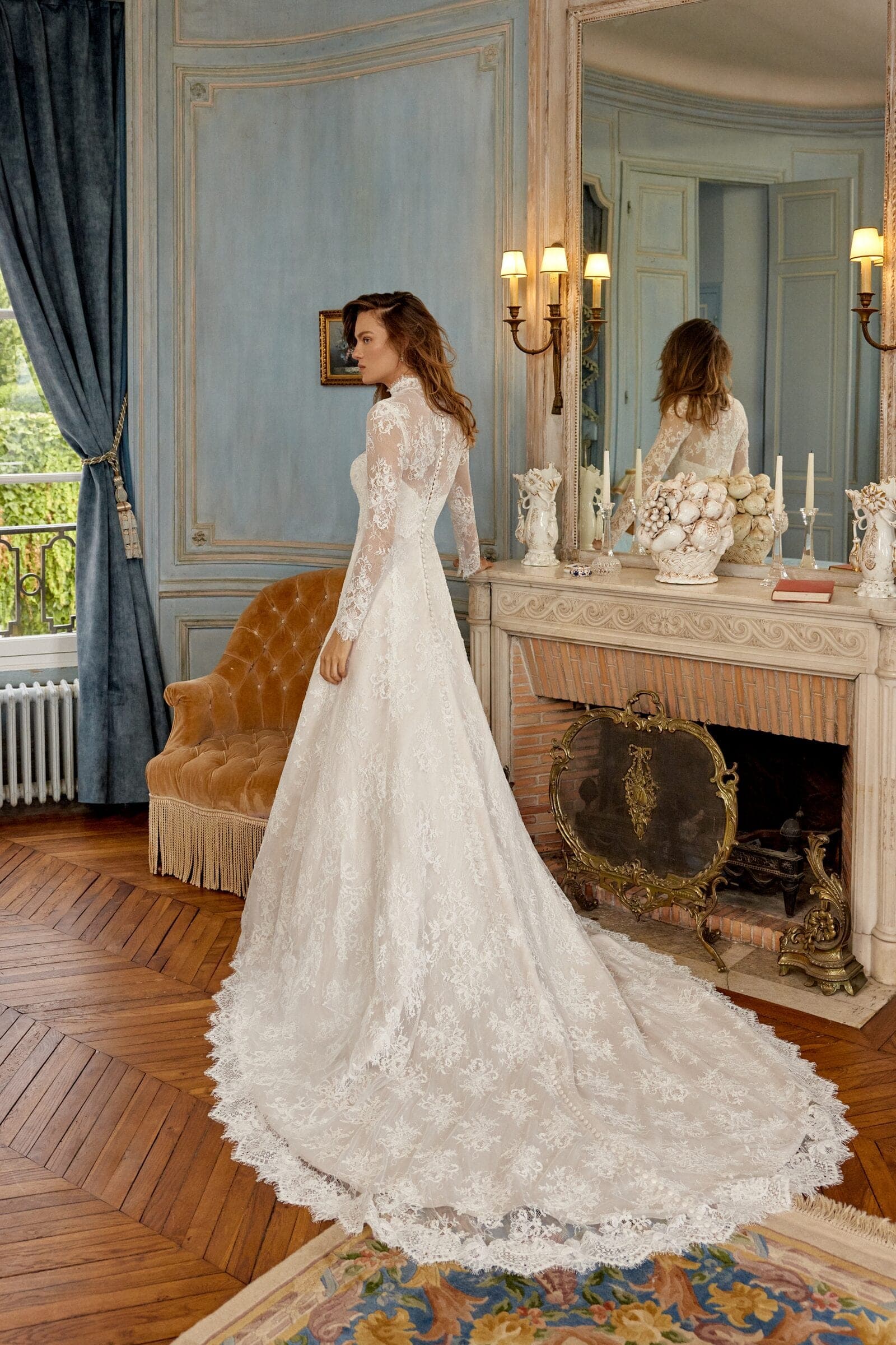 Abito da sposa Merida Justin Alexander, vista posteriore — atelier Scuderi Spose Trapani