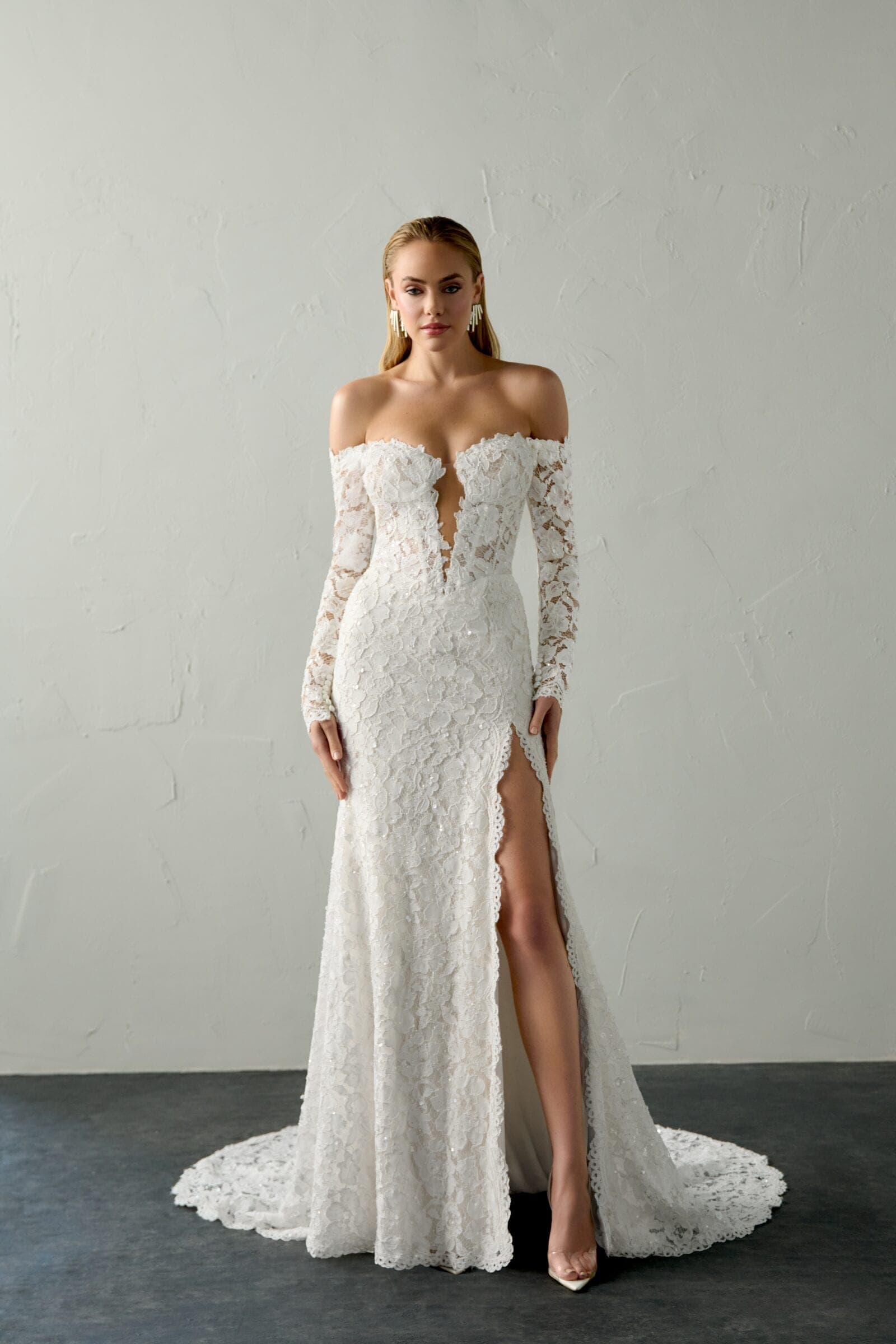 Abito da sposa Blaze Justin Alexander Signature, vista frontale — atelier Scuderi Spose Trapani