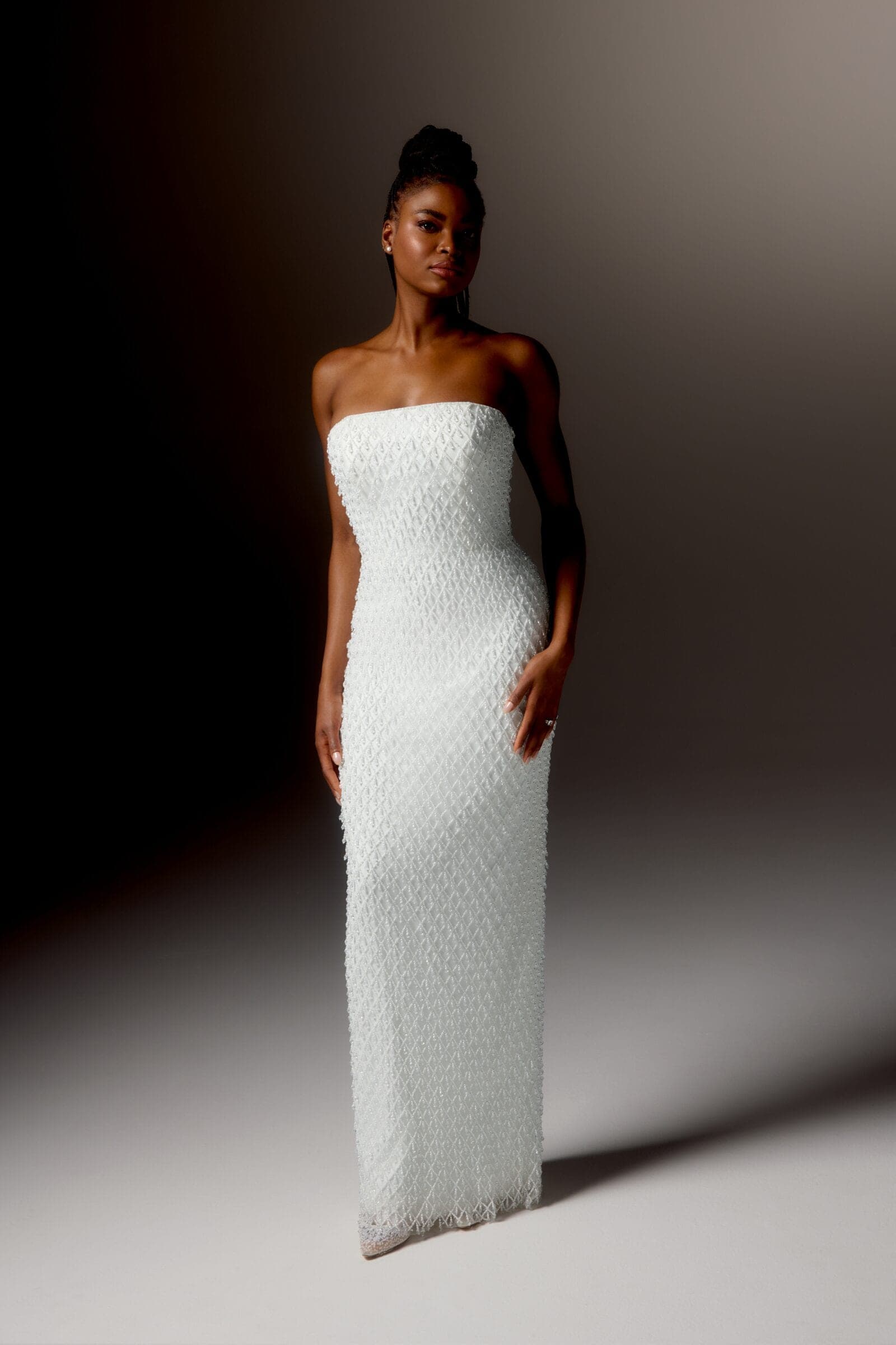 Abito da sposa Bravura Justin Alexander Signature, vista frontale — atelier Scuderi Spose Trapani