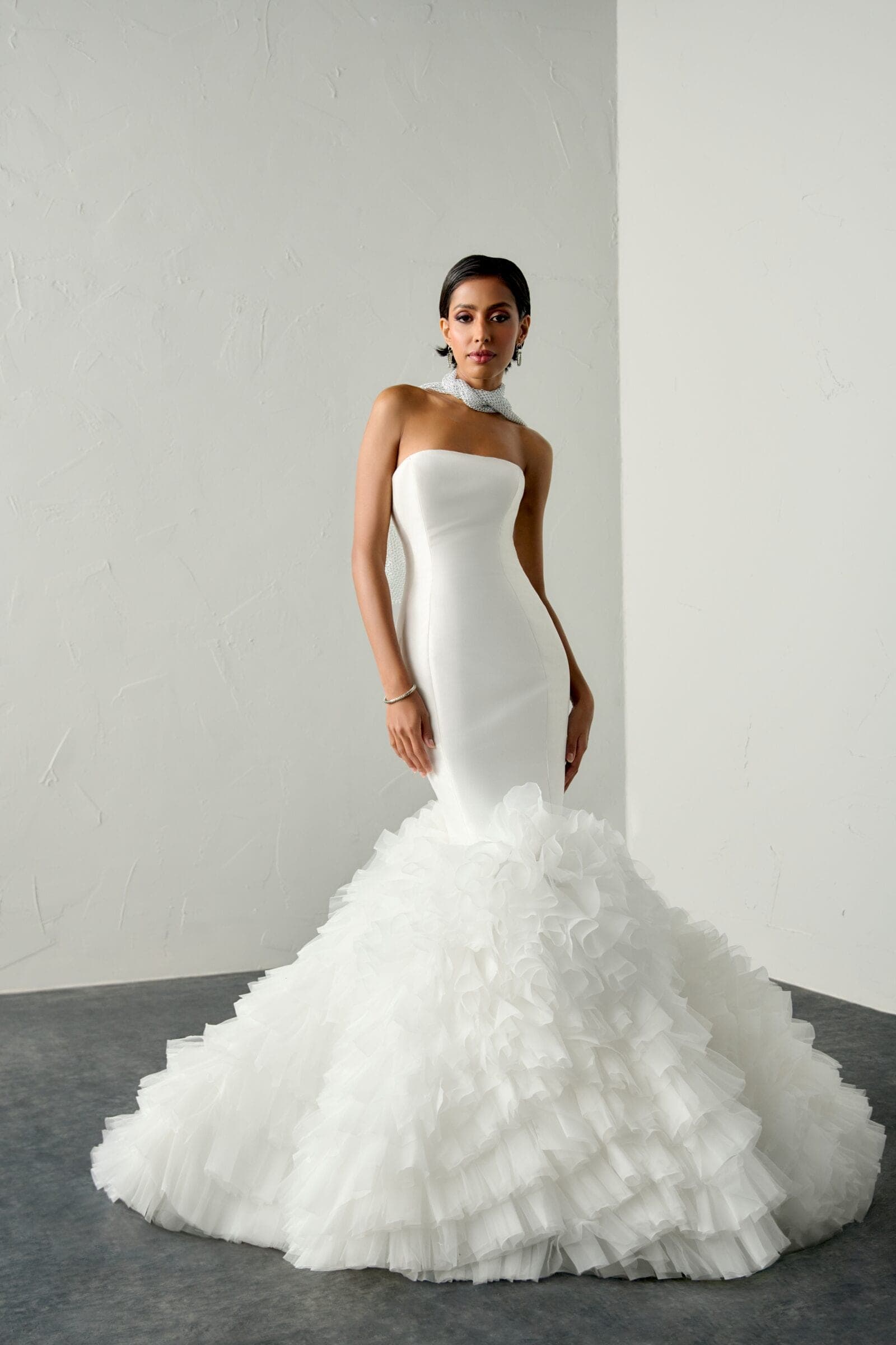 Abito da sposa Dare Justin Alexander Signature, vista frontale — atelier Scuderi Spose Trapani